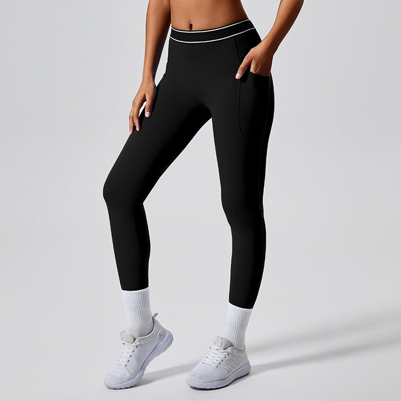 Fashionable hip-lifting tight sports pants for women