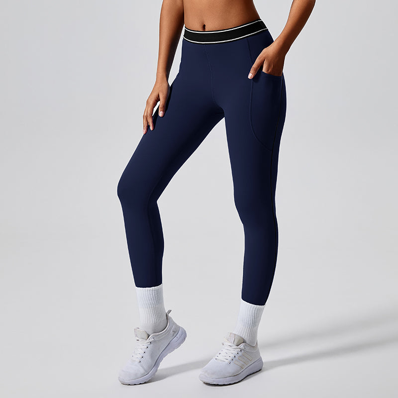 Fashionable hip-lifting tight sports pants for women