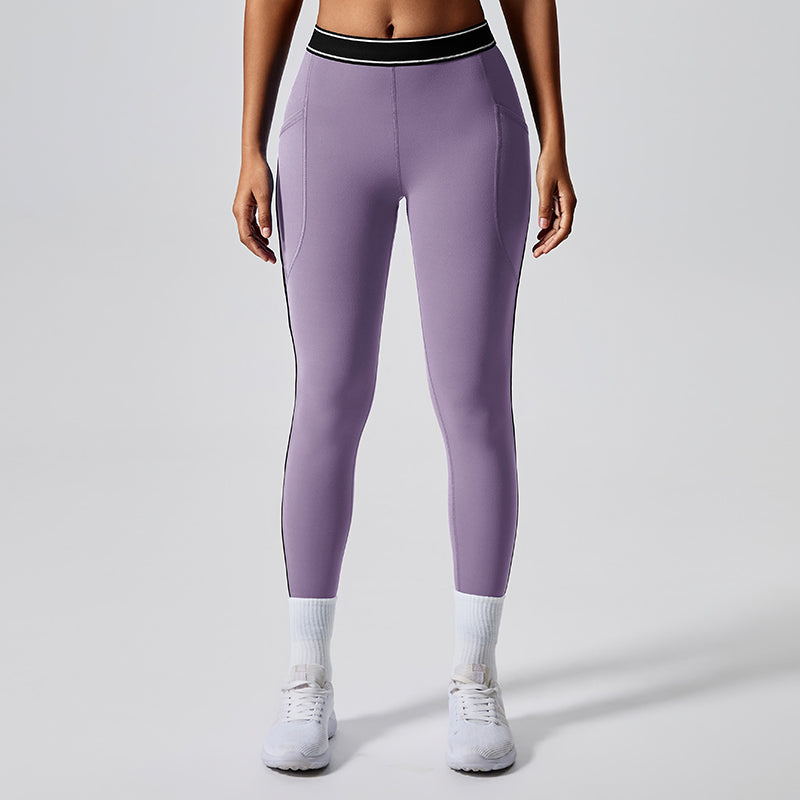 Fashionable hip-lifting tight sports pants for women