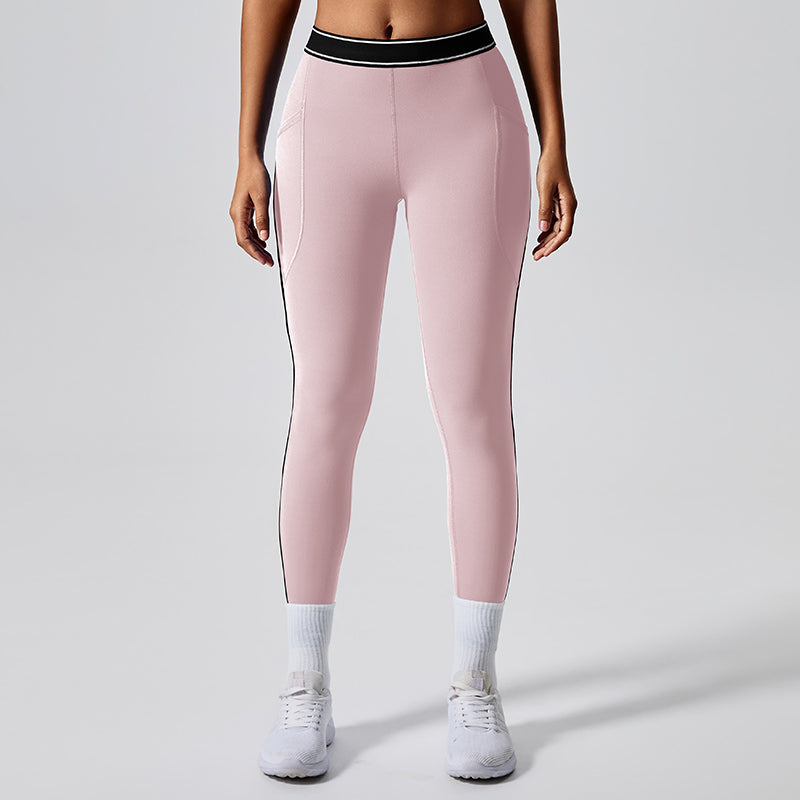 Fashionable hip-lifting tight sports pants for women