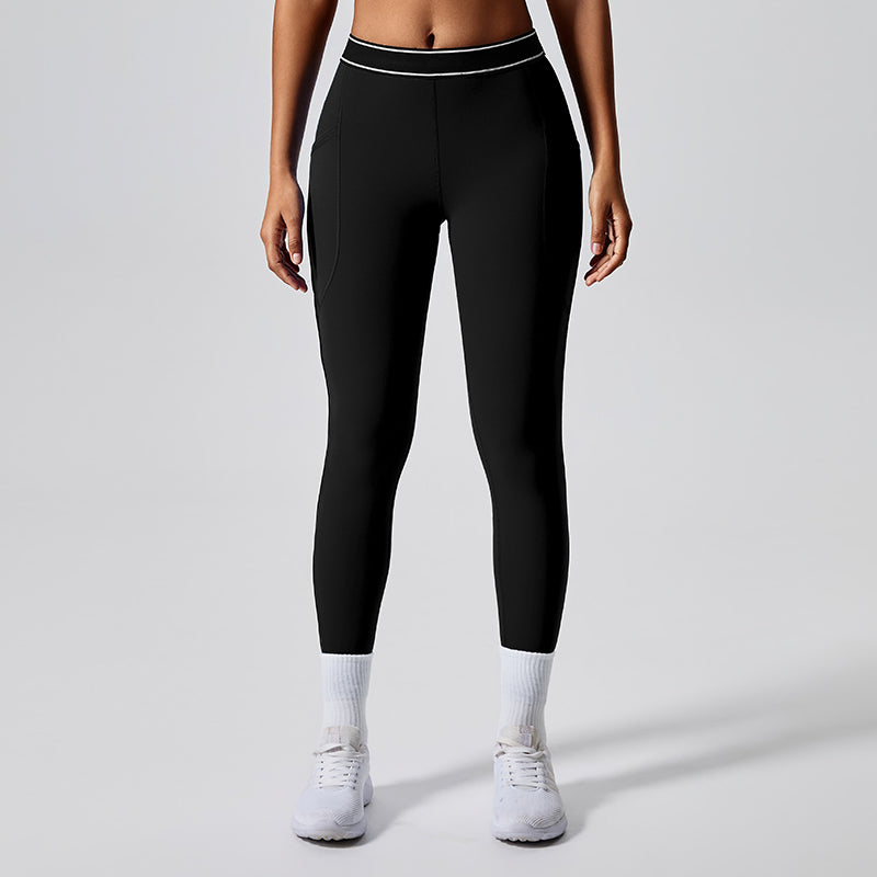 Fashionable hip-lifting tight sports pants for women